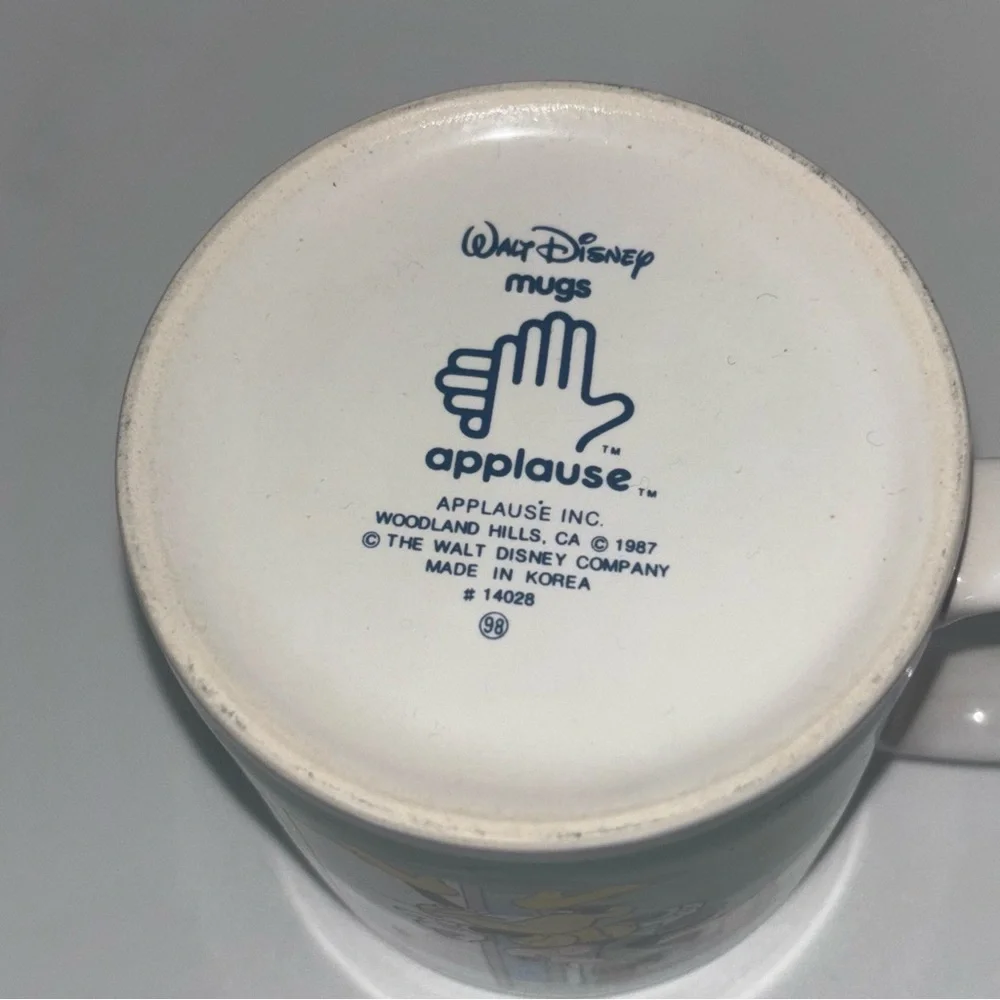 Minnie and‎ Mickey Mouse Vintage 1987 Walt Disney Mug Applause Happy Birthday